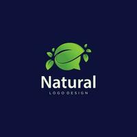 vecteur élégant biologique Naturel logo concept art
