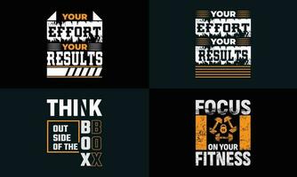 meilleur typographie t chemise conception pour Gym et aptitude inspiration et motivation vecteur