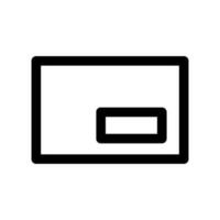 mini joueur icône vecteur symbole conception illustration