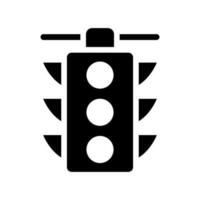 circulation contrôle icône vecteur symbole conception illustration