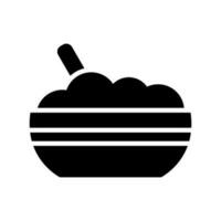 nourriture icône vecteur symbole conception illustration