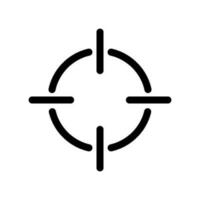cible icône vecteur symbole conception illustration