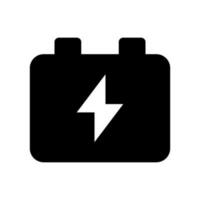 batterie icône vecteur symbole conception illustration