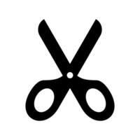 les ciseaux icône vecteur symbole conception illustration