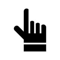 montrer du doigt icône vecteur symbole conception illustration