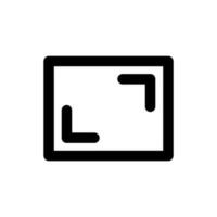 aspect rapport icône vecteur symbole conception illustration