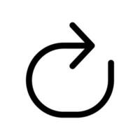 répéter icône vecteur symbole conception illustration