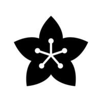 illustration de conception de symbole vecteur icône sakura
