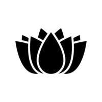 lotus icône vecteur symbole conception illustration