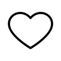 cœur icône vecteur symbole conception illustration