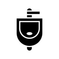 urinoir icône vecteur symbole conception illustration