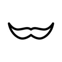 moustache icône vecteur symbole conception illustration