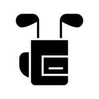 le golf icône vecteur symbole conception illustration