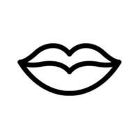 brillant lèvres icône vecteur symbole conception illustration