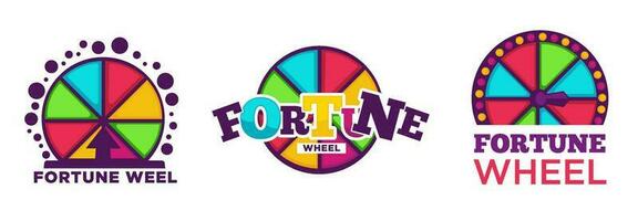 fortune roue roulette et jeux d'argent icône vecteur