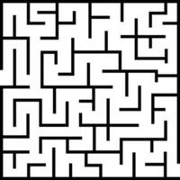 rectangle labyrinthe avec entrée et sortie vecteur