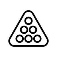 billard icône vecteur symbole conception illustration