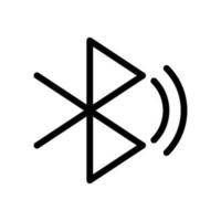 Bluetooth icône vecteur symbole conception illustration