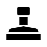 caoutchouc timbre icône vecteur symbole conception illustration