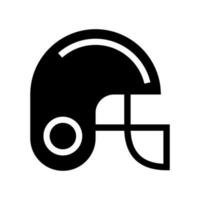 Football casque icône vecteur symbole conception illustration