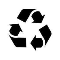 recycler icône vecteur symbole conception illustration