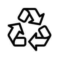 recycler icône vecteur symbole conception illustration