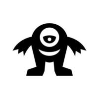 escargot courrier monstre icône vecteur symbole conception illustration