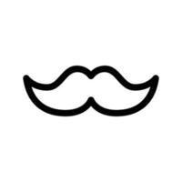 moustache icône vecteur symbole conception illustration