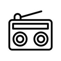 radio icône vecteur symbole conception illustration