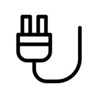 prise de courant icône vecteur symbole conception illustration