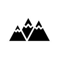 montagnes icône vecteur symbole conception illustration