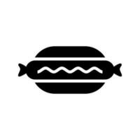 Burger icône vecteur symbole conception illustration