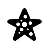 étoile de mer icône vecteur symbole conception illustration