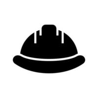 exploitation minière casque icône vecteur symbole conception illustration