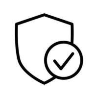 protection icône vecteur symbole conception illustration