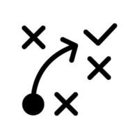 stratégie icône vecteur symbole conception illustration