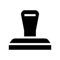 caoutchouc timbre icône vecteur symbole conception illustration