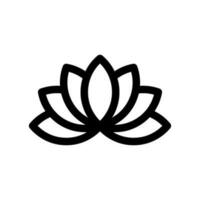 lotus icône vecteur symbole conception illustration