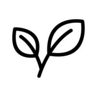 la nature icône vecteur symbole conception illustration