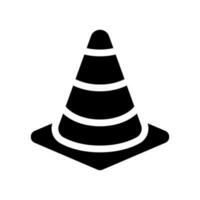 circulation cône icône vecteur symbole conception illustration