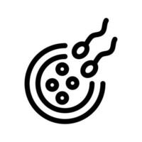 sperme icône vecteur symbole conception illustration