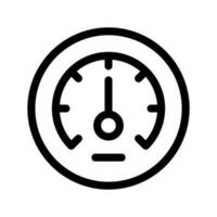compteur de vitesse icône vecteur symbole conception illustration