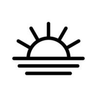 Matin icône vecteur symbole conception illustration