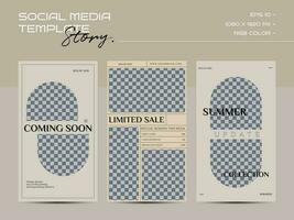 bannière web carrée de promotion minimaliste pour les meubles de médias sociaux ou la vente de mode vecteur