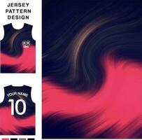 abstrait art concept vecteur Jersey modèle modèle pour impression ou sublimation des sports uniformes Football volley-ball basketball e-sports cyclisme et pêche gratuit vecteur.