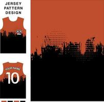 abstrait grunge concept vecteur Jersey modèle modèle pour impression ou sublimation des sports uniformes Football volley-ball basketball e-sports cyclisme et pêche gratuit vecteur.