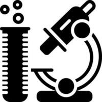 solide icône pour chimie vecteur