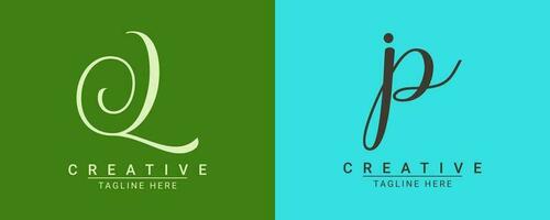moderne Créatif minimaliste marque identité logo conception. vecteur