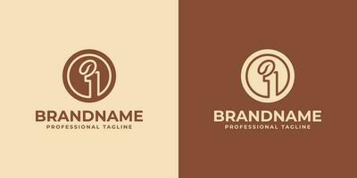 nombre un café logo, adapté pour affaires en relation à café. vecteur