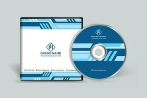 entreprise CD couverture vecteur conception bleu Couleur